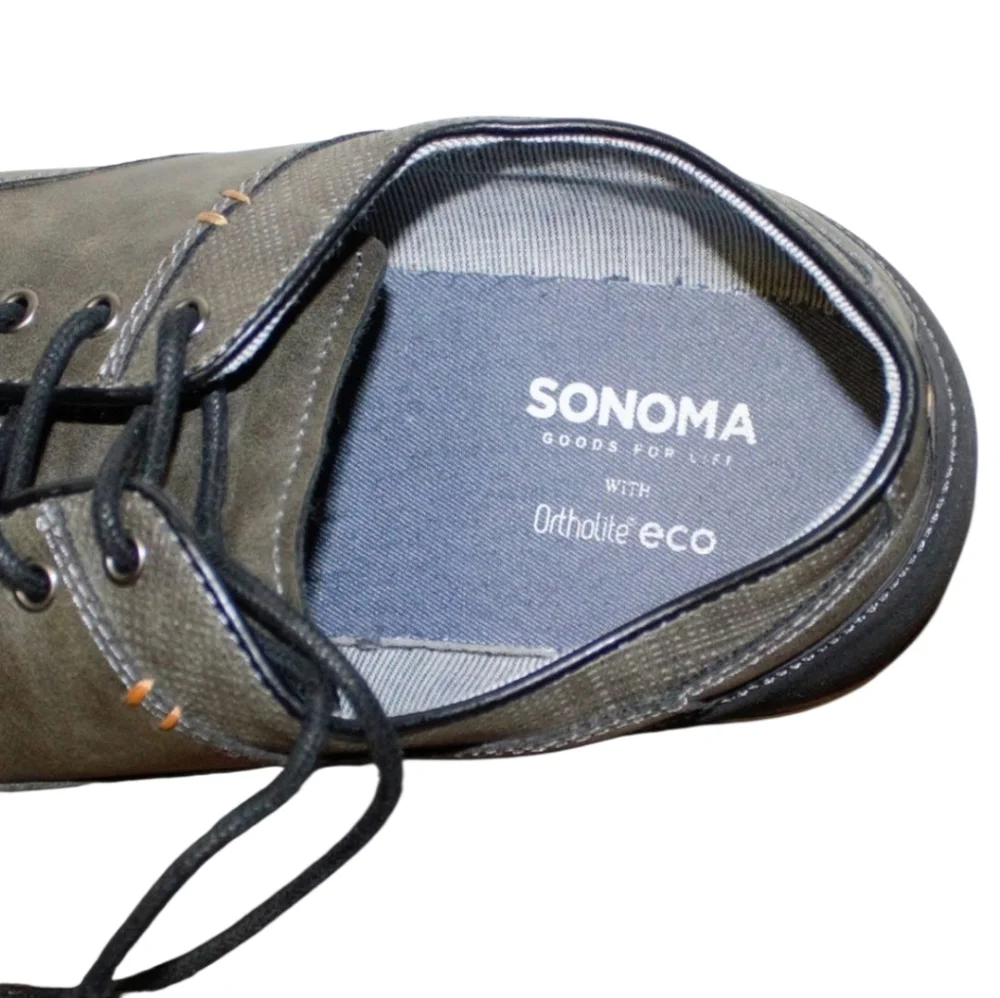 Sonoma Men's Gray Lace-Up Shoes